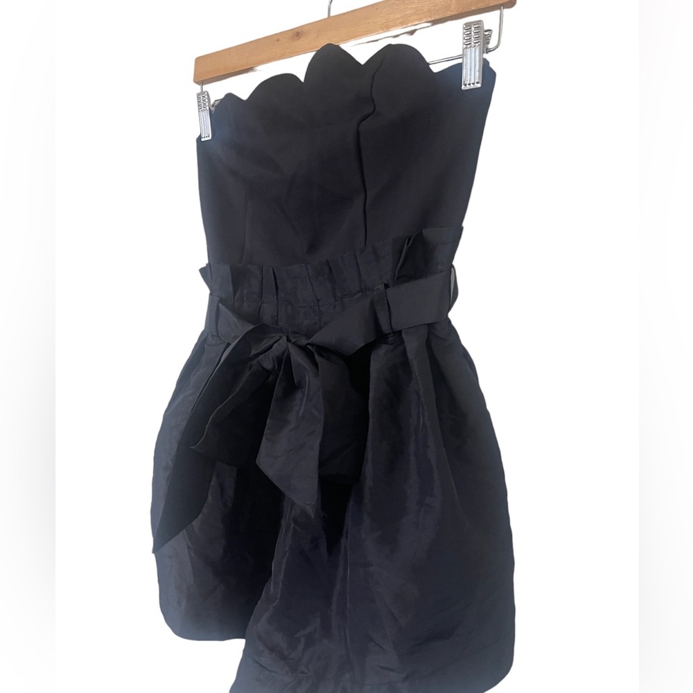 Free People Black Scalloped Dressy Filmore Romper - Picture 4 of 8